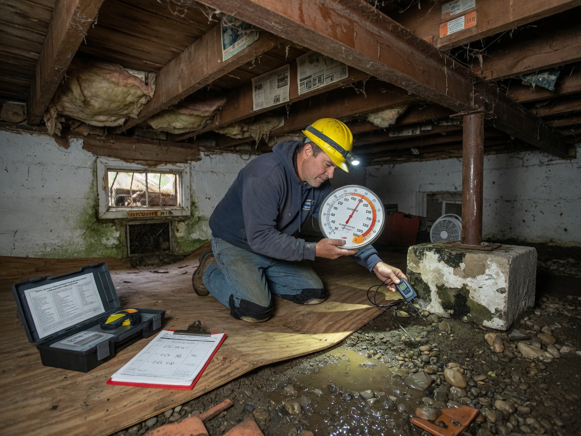 How To Check Crawl Space Humidity Levels In Older Clark County Homes