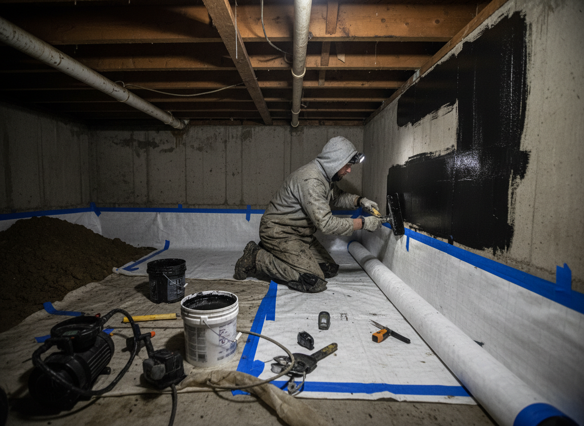 Crawl Space Waterproofing in Vancouver, WA